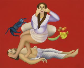 Manjit Bawa - Untitled (Devi)