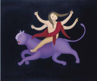 Manjit Bawa - Untitled (Durga)