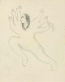 Manjit Bawa - Untitled (Durga)