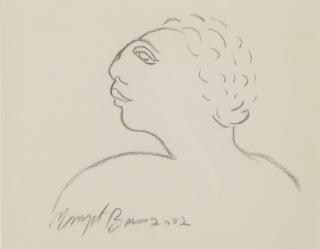 Manjit Bawa - Untitled (Head)