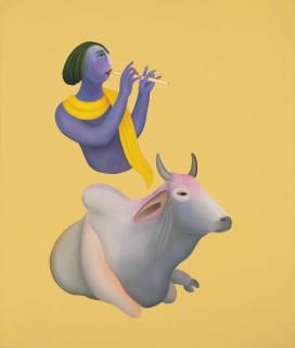 Manjit Bawa - Untitled (Krishna)