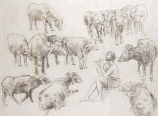 Manjit Bawa - Untitled (Shepherd)