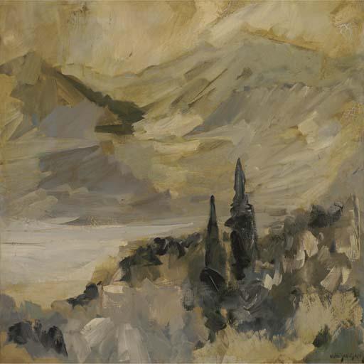 Manolis Calliyannis - La montagne en face, Castagniers, Alpes-Maritimes