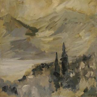 Manolis Calliyannis - La montagne en face, Castagniers, Alpes-Maritimes