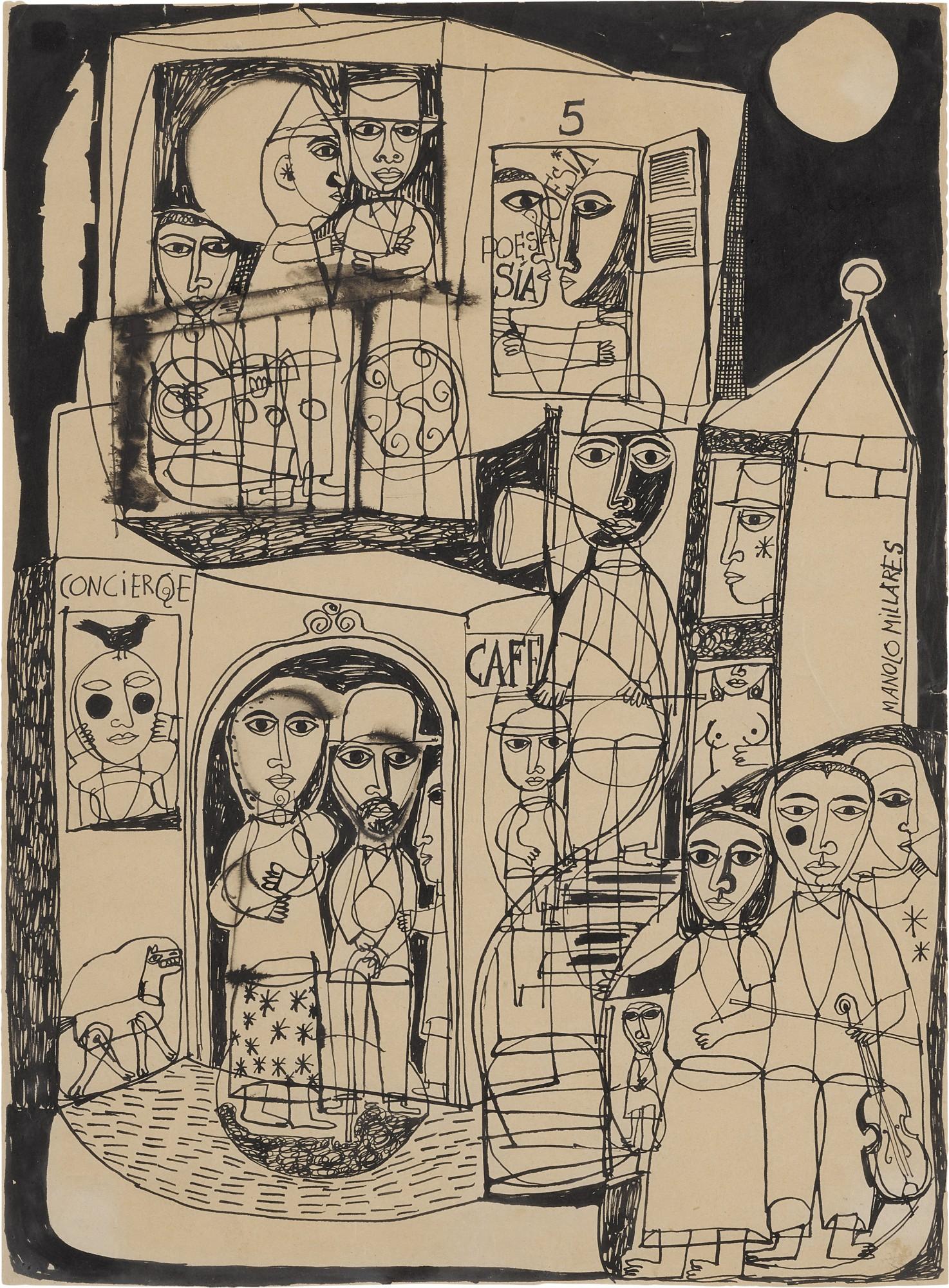 Manolo Millares - Figures en arquitectura