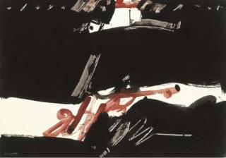 Manolo Millares - Pintura Sobre Papel