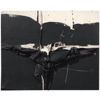 Manolo Millares - Sin Título (Arpillera)