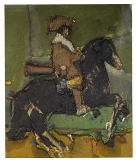 Manolo Valdés - Caballero I (Fondo Verde)