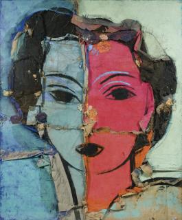 Manolo Valdès - Dorothy Sobre Fondo Azul Y Verde