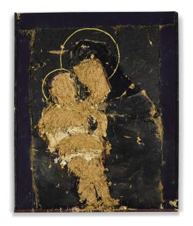 Manolo Valdés - Madonna Con Fondo Azul