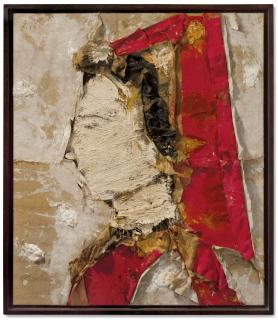 Manolo Valdés - Perfil con tocado rojo (Profile with Red Headdress)