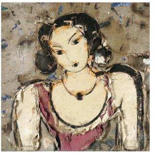 Manolo Valdès - Retrato Con Traje Rojo