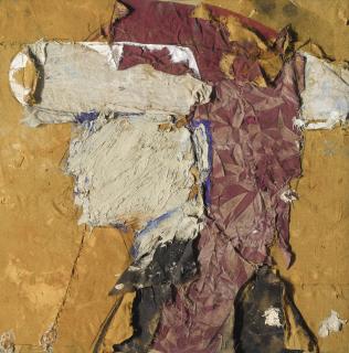 Manolo Valdés - Retrato De Un Joven Con Fondo Amarillo