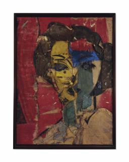 Manolo Valdes - Retrato en Amarillos y Azules