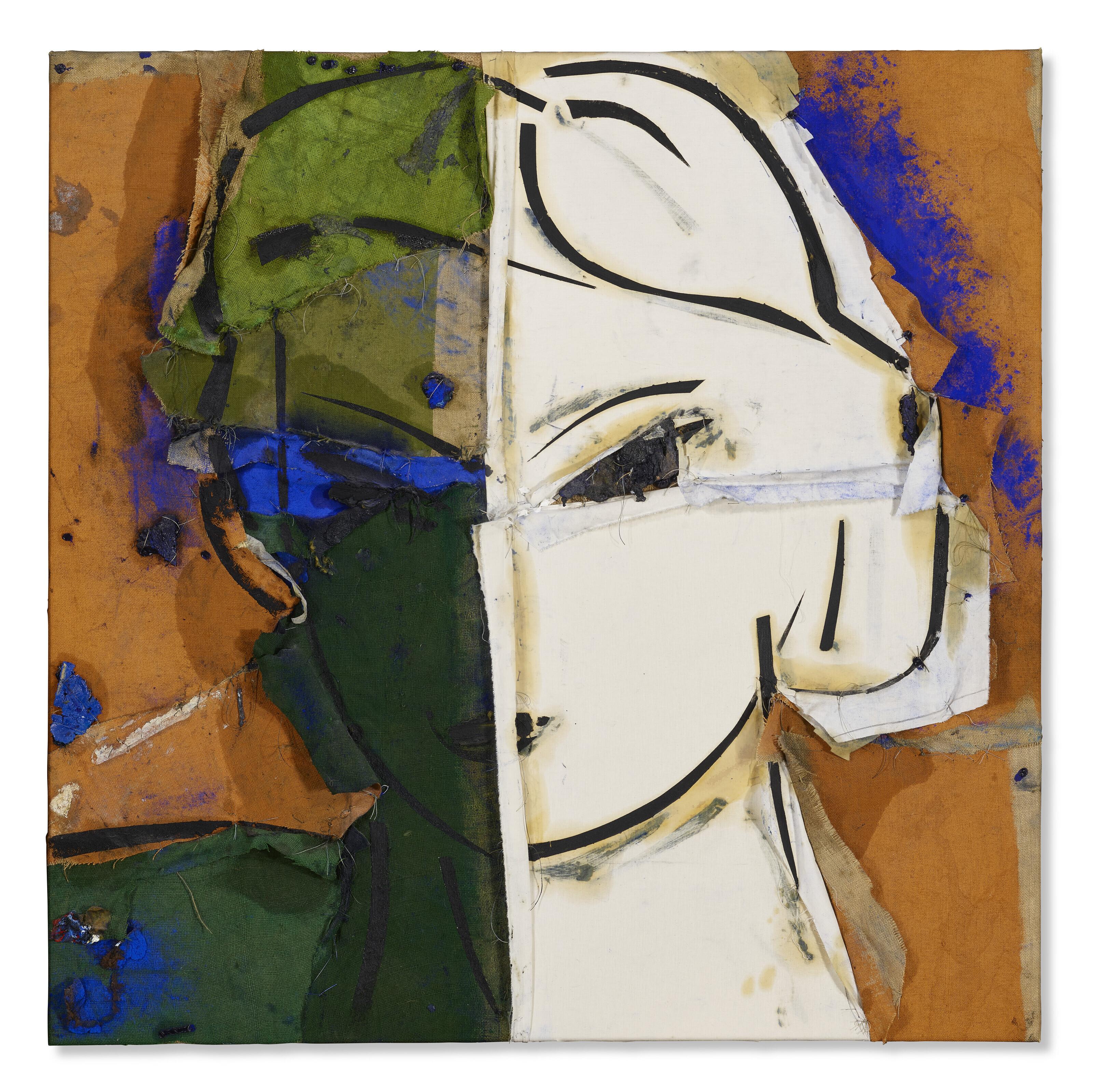 Manolo Valdes - Romy sobre fondo naranja