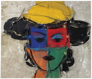 Manolo Valdés - Rostro con Sombrero