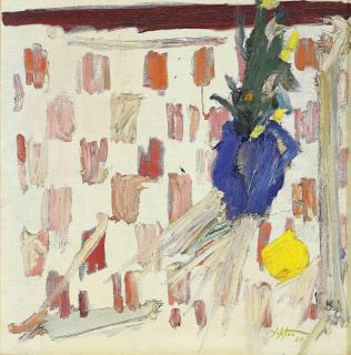 Manoucher Yektai - Untitled (Blue Vase)