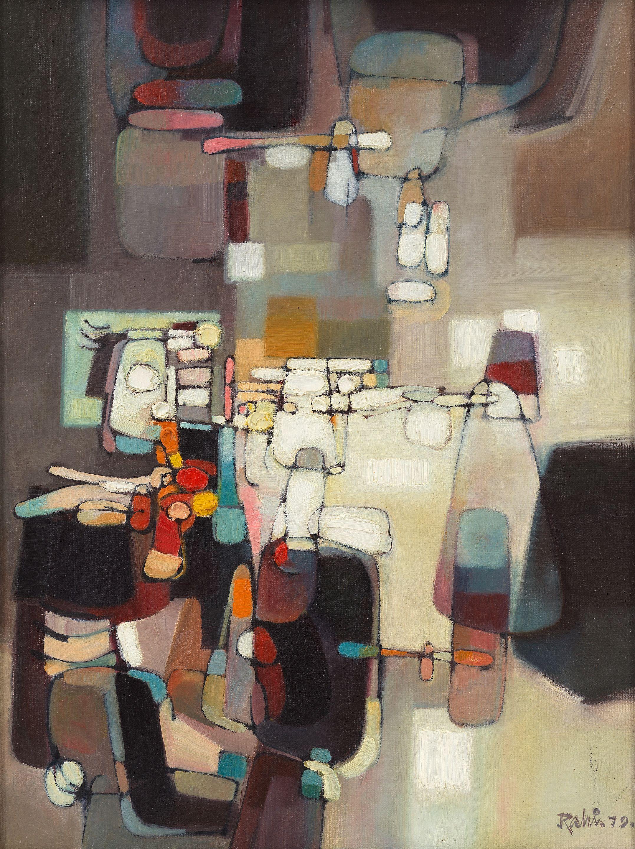 Mansoor Rahi - Untitled (Abstract)