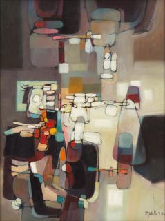 Mansoor Rahi - Untitled (Abstract)