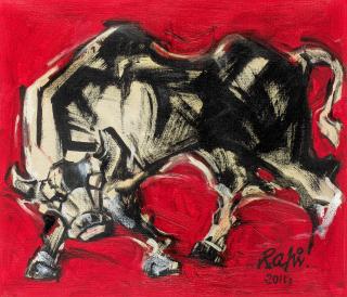 Mansoor Rahi - Untitled (Bull)