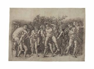 Mantegna, Andrea - Bacchanal with Silenus (Bartsch 20; Martineau 75)