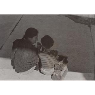 Manuel Álvarez Bravo - \'La Mamá Del Bolero Y El Bolero\' (Mother Of The Shoeshine Boy And The Shoeshine Boy)