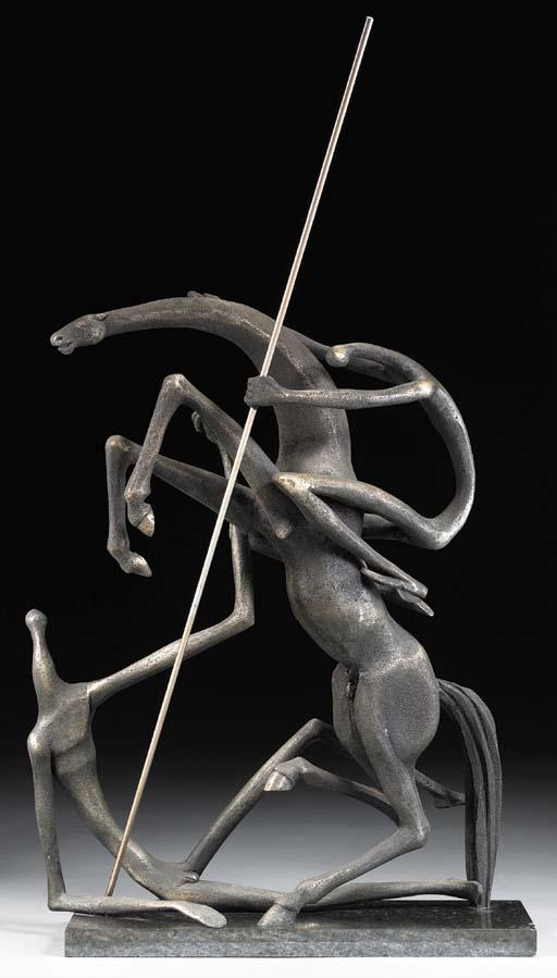 Manuel Carbonell - Dos figuras con caballo