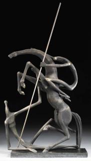 Manuel Carbonell - Dos figuras con caballo