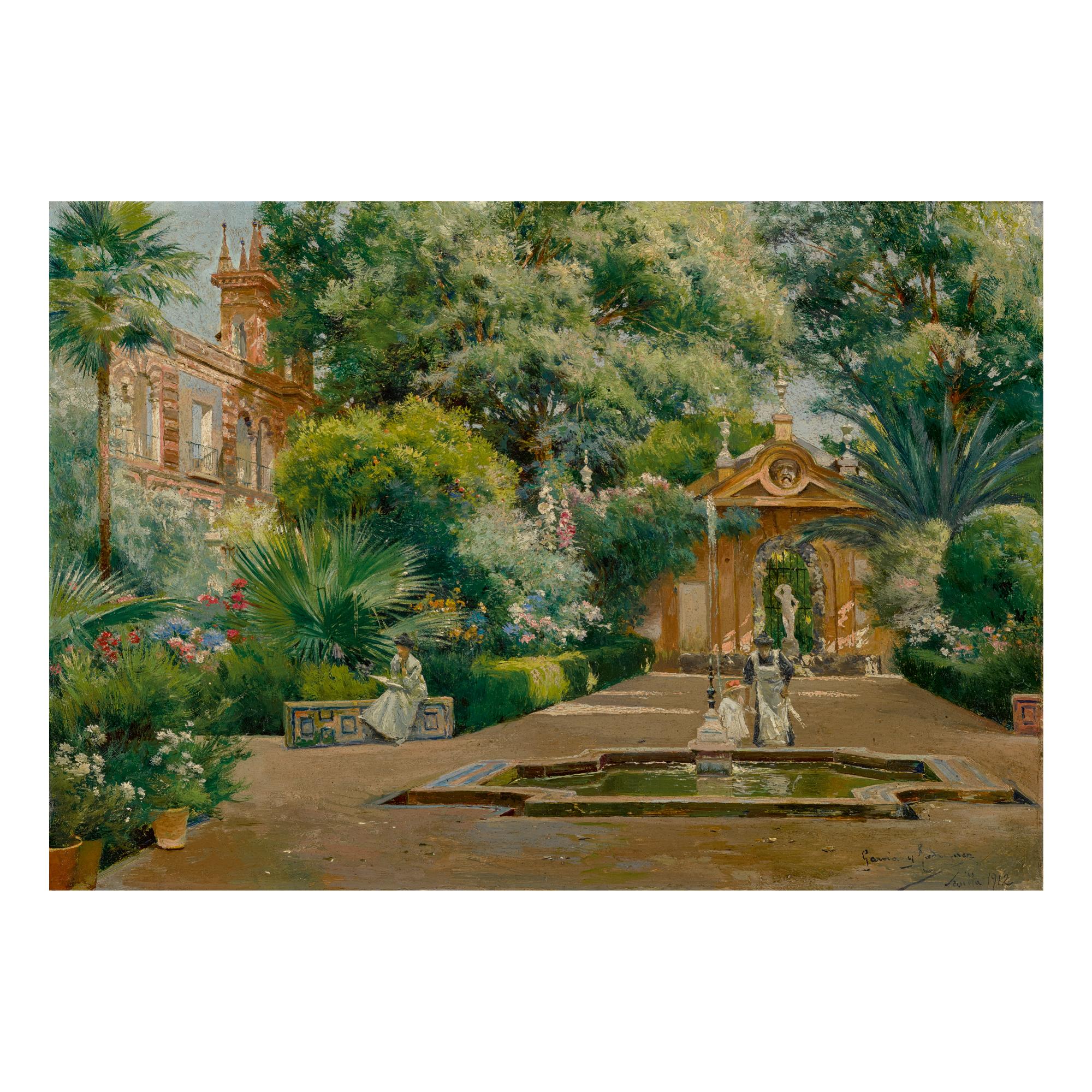 Manuel García Rodríguez - Dappled Sunlight In A Garden