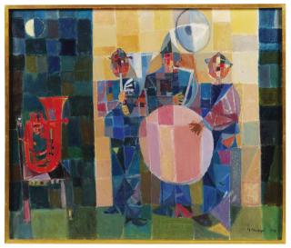 Manuel Hernández Mompó - Los tres músicos