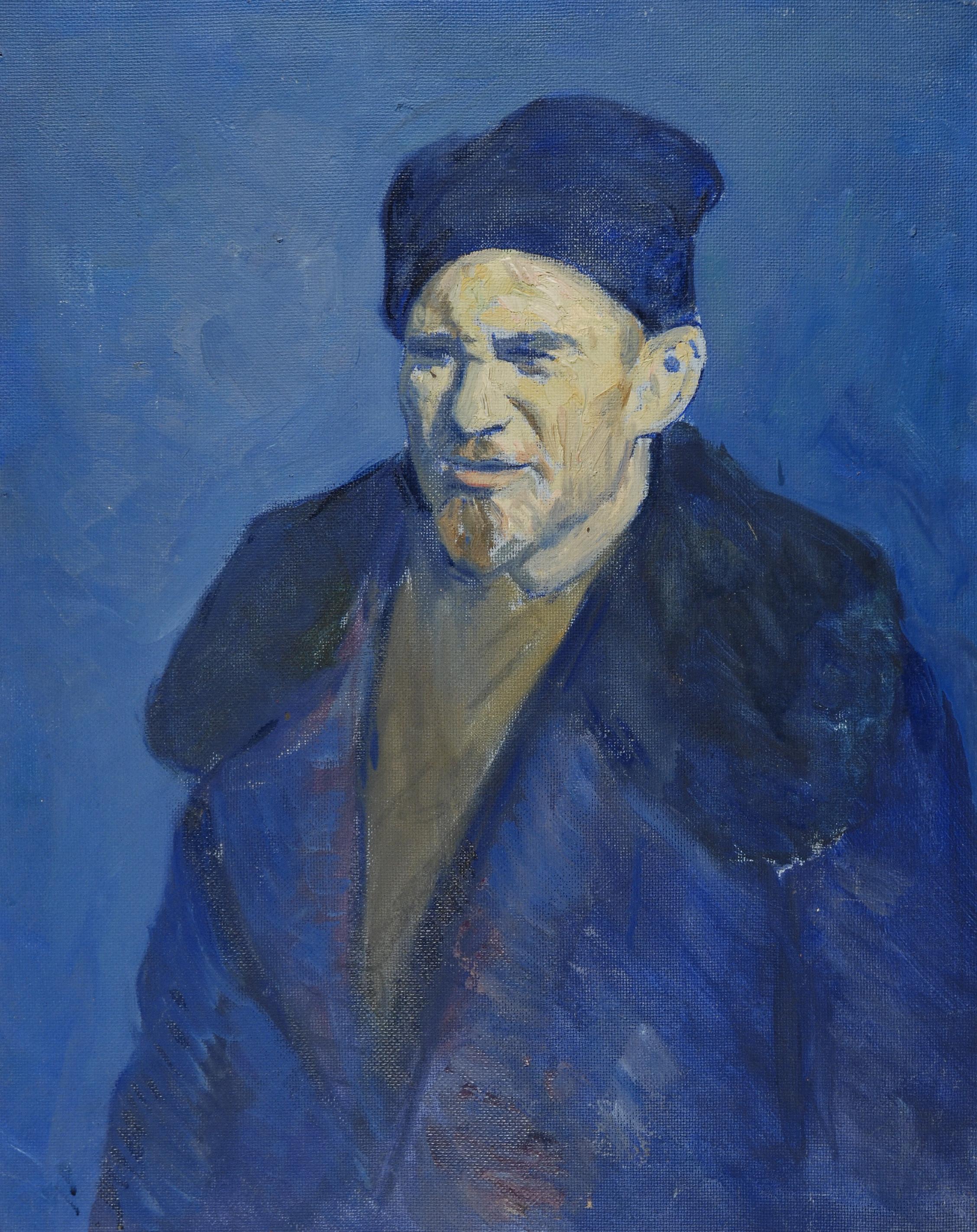 Manuel Isidorovich Schatz - Ritratto di uomo con colbacco