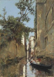 Manuel Ramírez Ibáñez - Ladies In A Gondola, Venice