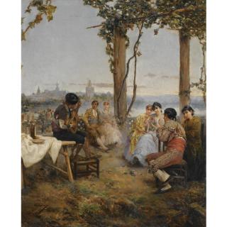 Manuel Ramírez Ibáñez - Spanish Cante Andaluz Con Sevilla Al Fondo (An Afternoon\'S Amusements, Seville)