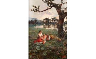 Manuel Ramirez Ibáñez - Sunset on the Riverbank