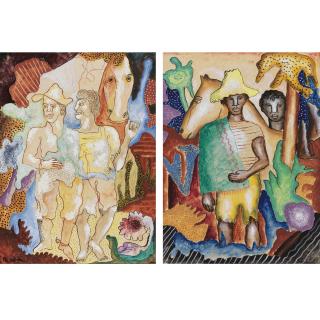 Manuel Rendón - Caballeros; Les Aventuriers (Indios Con Caballo): Two Works