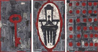 Mao Xuhui - \'92 Paternalism (Triptych)