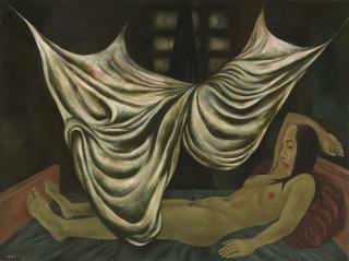 Mao Xuhui - Private Space: Woman Figure With Mosquito Net