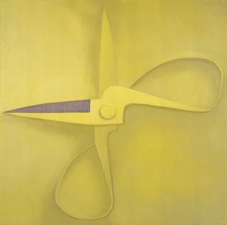 Mao Xuhui - Yellow Chinese Scissors in Cross Shape