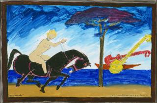 Maqbool Fida Husain - Blue Danube