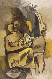 Maqbool Fida Husain - Farmer\'s family