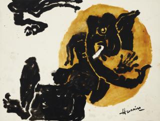 Maqbool Fida Husain - Ganesha