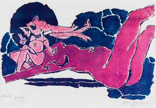 Maqbool Fida Husain - Nu Feminin