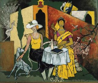 Maqbool Fida Husain - Raj Series