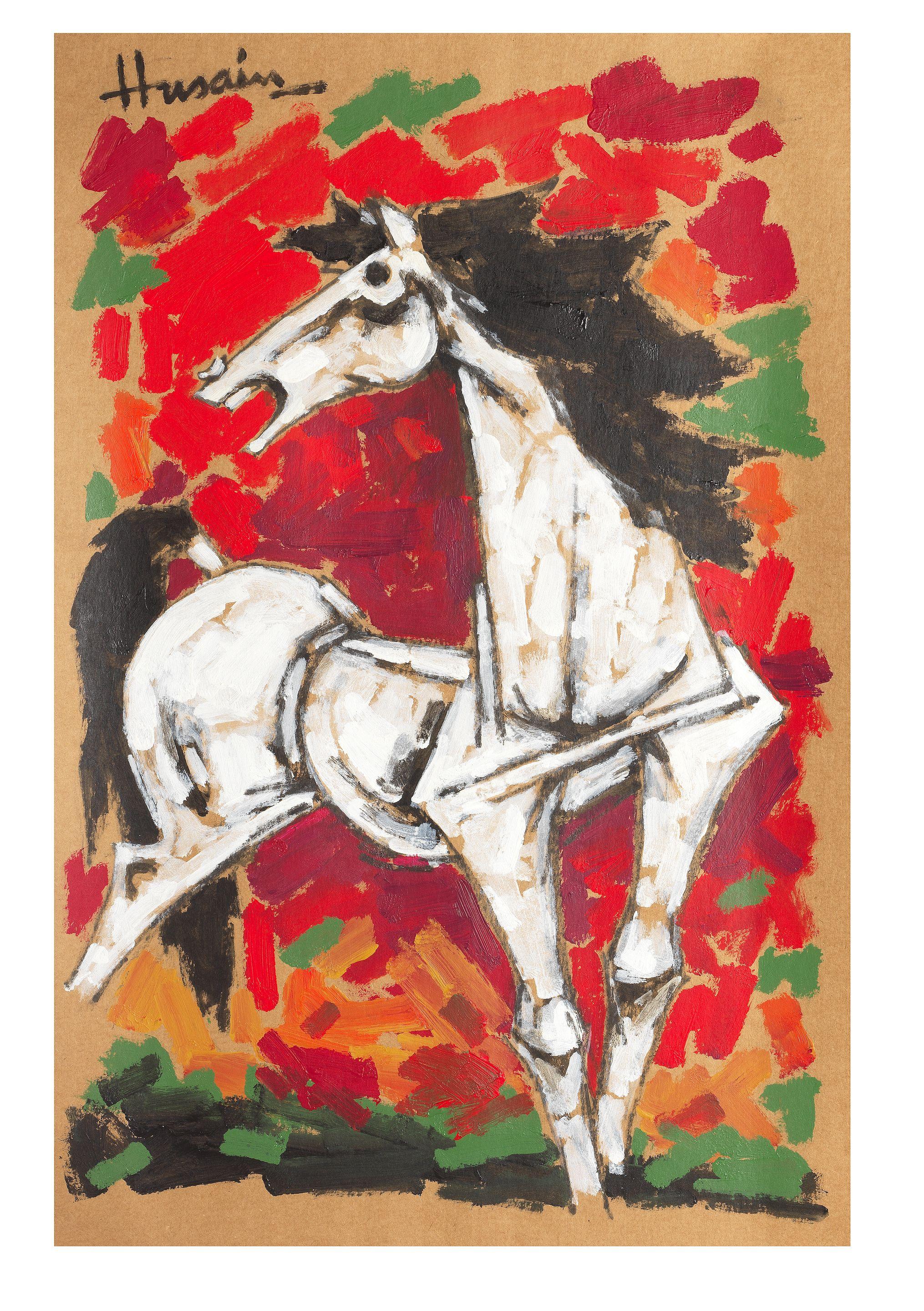 Maqbool Fida Husain - Untitiled (Horse)