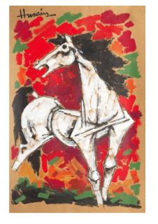 Maqbool Fida Husain - Untitiled (Horse)