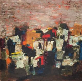 Maqbool Fida Husain - Untitled (Bundi Landscape)