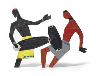 Maqbool Fida Husain - Untitled (Drummers)