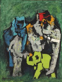 Maqbool Fida Husain - Untitled (Elephants)