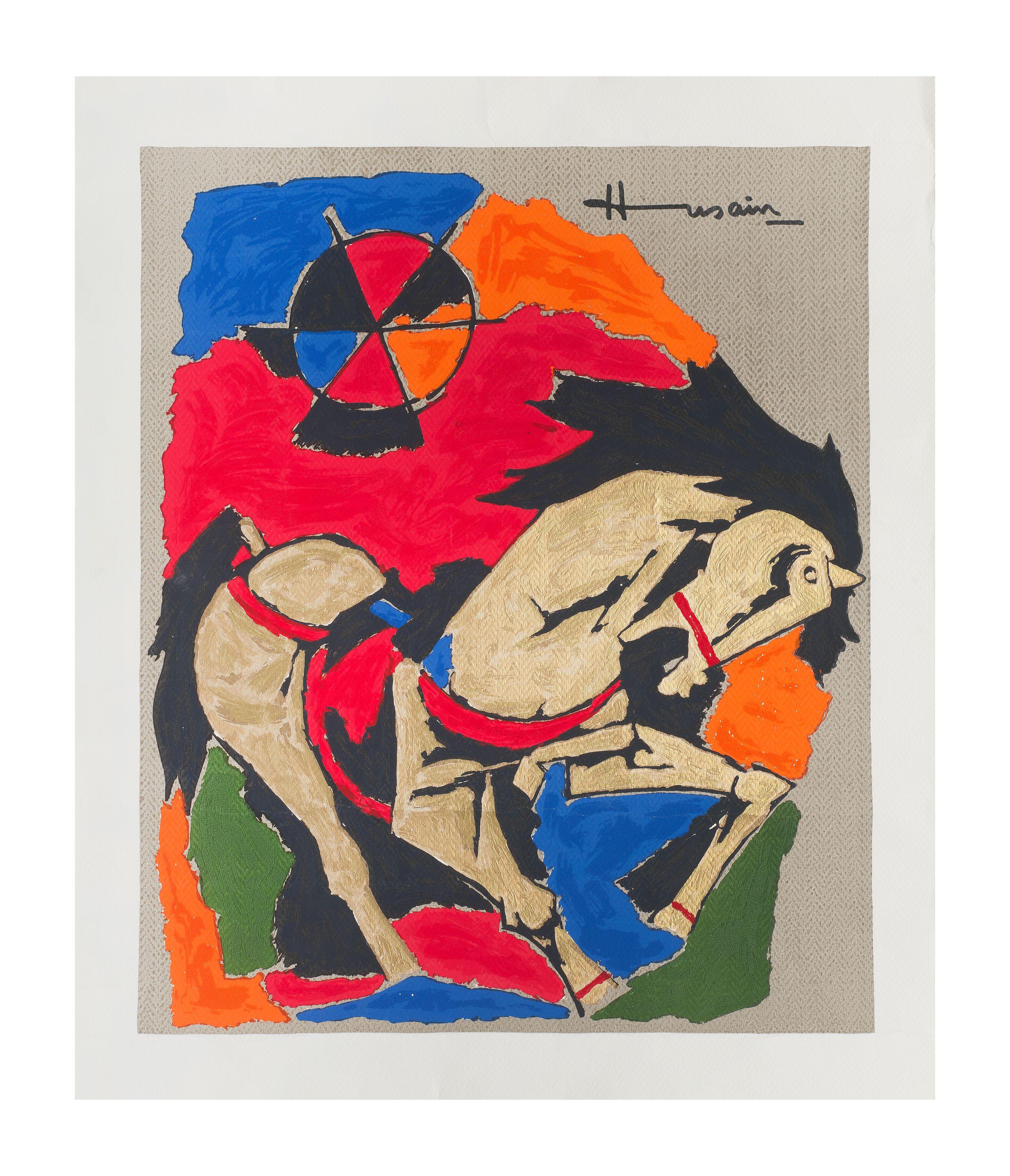 Maqbool Fida Husain - Untitled (Horse)