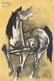 Maqbool Fida Husain - Untitled (Horse)